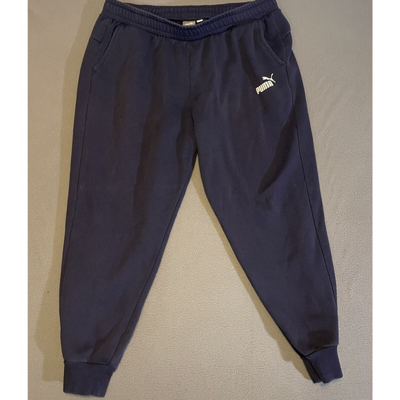 Puma Pants Mens‎ Size 2XL Blue Casual Track Running Sweatpants Joggers - Picture 1 of 6